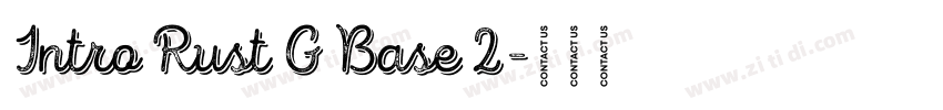 Intro Rust G Base 2字体转换